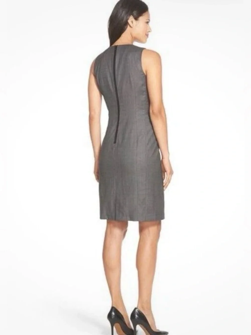 Lafayette 148 New York Charcoal Sheath Dress